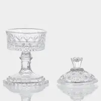 Емкость для хранения на ножке "Трофей" 8х8х14,5 см, прозрачный