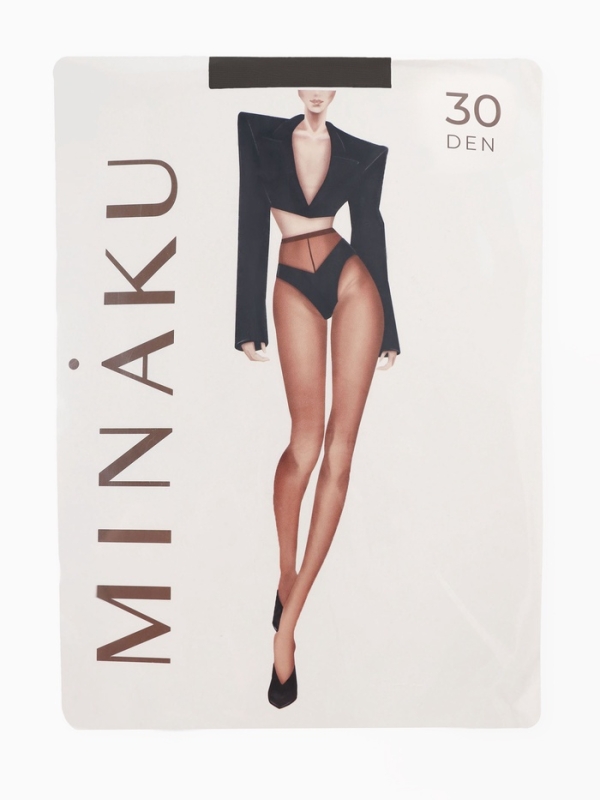 Колготки женские MINAKU, цвет черный, размер 4/L