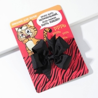 Заколка для волос с бантом &laquo;Котик&laquo; 10 х 14 см