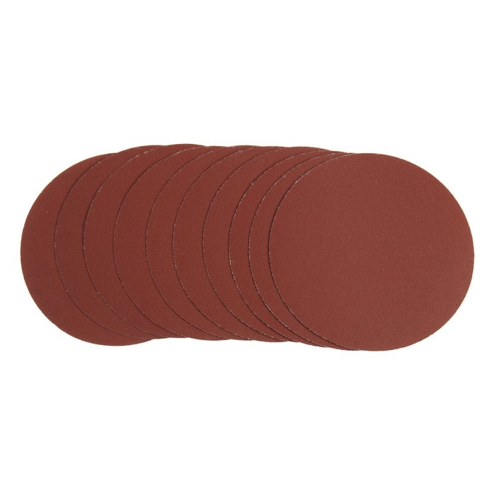 Круг абразивный шлифовальный под Круг абразивный шлифовальный под "липучку" ТУНДРА, 125 мм, Р320, 10 шт.