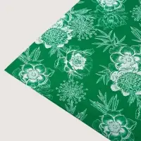 Плёнка упаковочная с голографией &laquo;Серебряные цветы&raquo; , 100 х 70 см