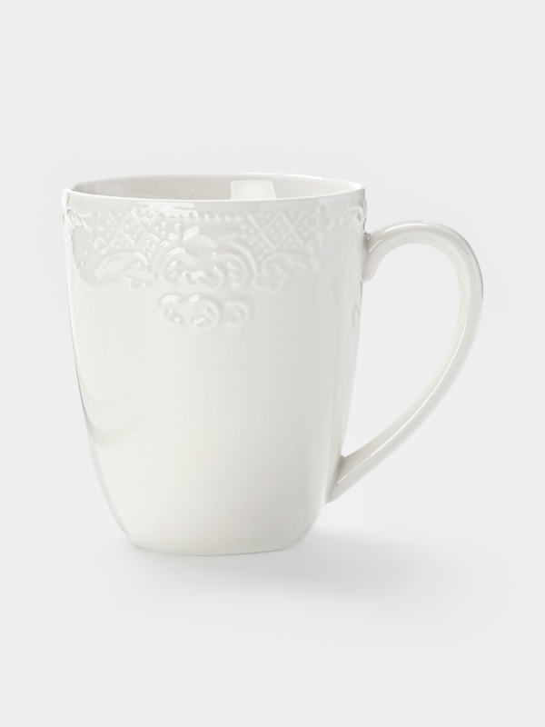 Набор кружек WY Venecia, 400 мл, набор 2 шт., фарфор, белые