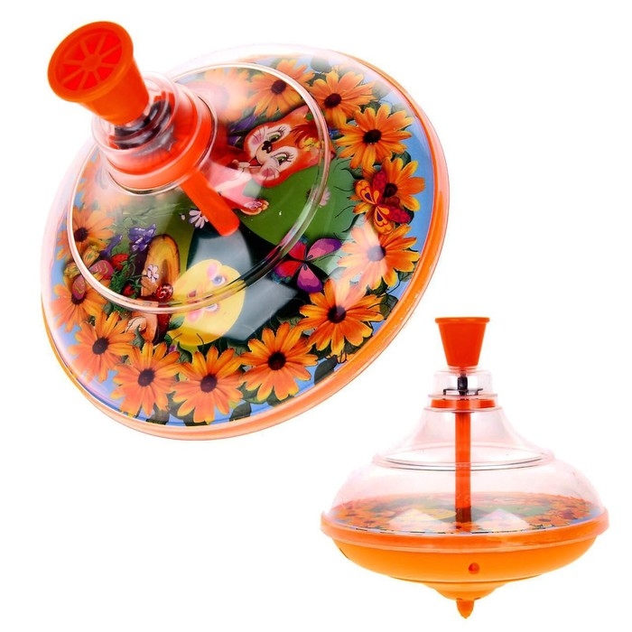 Юла прозрачная &laquo;Колобок&raquo;, МИКС