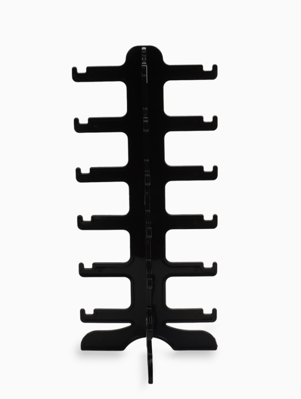 Подставка под очки 6 мест, 16&times;14,5&times;35,5, оргстекло, цвет чёрный