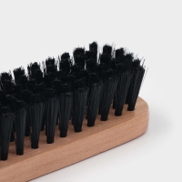 Щётка для одежды и обуви деревянная LaDо́m, 16.5&times;5&times;4 см, 200 пучков