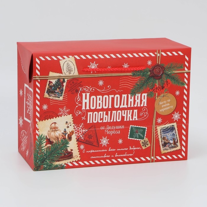 Пакет‒коробка &laquo;Посылочка&raquo;, 28 х 20 х 13 см