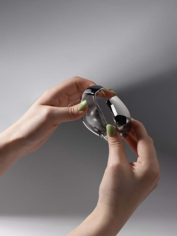 Браслет металл &laquo;Манжета&raquo; мятый, цвет серебро