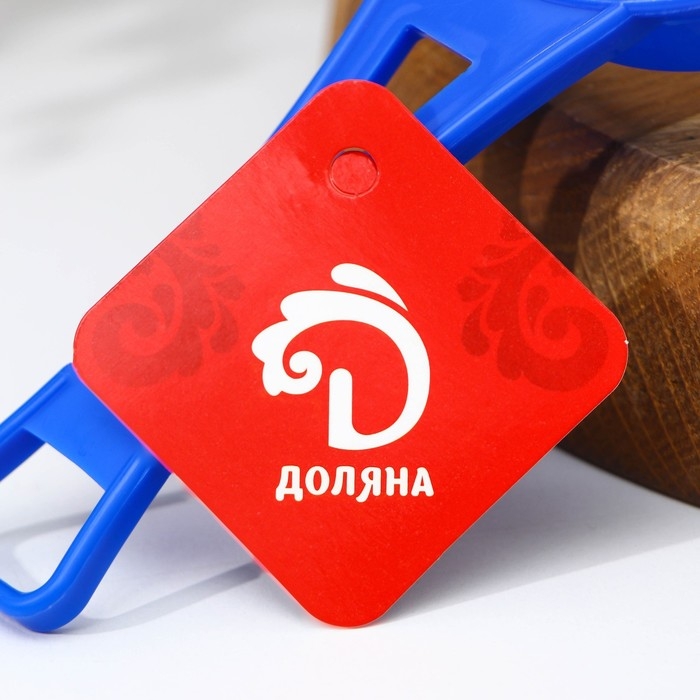 Сито для просеивания с ручкой Доляна, d=9 см, зелёное