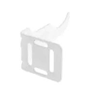 Кронштейн для радиатора левый, полимер, цвет белый