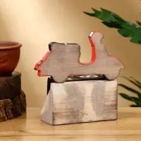 Календарь настольный &laquo;Мопед&raquo;, 14&times;5.5&times;14 см, дерево, красный