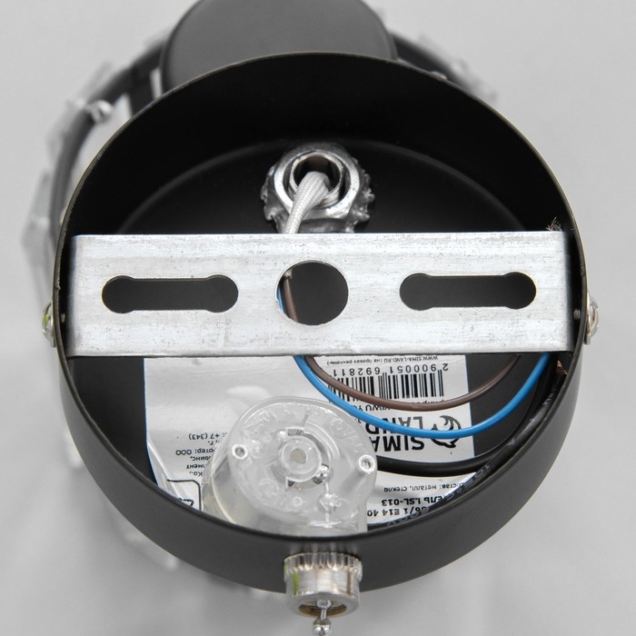 Бра с переключателем 59386/1 E14 40Вт черный-хром 19х11х12 см