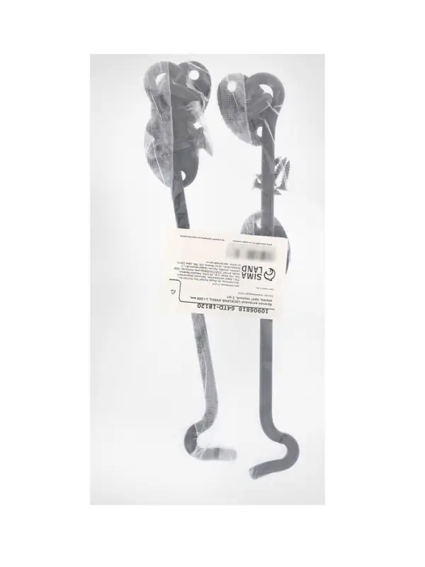 Крючок ветровой LOCKLAND KV001, L=200 мм, нержа, цвет черный, 2 шт