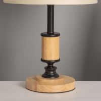 Лампа настольная BayerLux ЭКО "Глори" 1х40Вт Е27 коричневый/черный/бежевый 26х26х43см