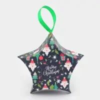Подарочная коробка игрушка на ёлку складная &laquo;Звезда рождество&raquo; 7&times;5.5&times;2 см