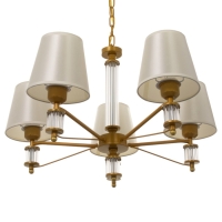 Люстра 1091/5GD 40Вт Е27 золото 60х60х38-78 см BayerLux