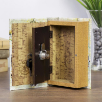 Сейф-книга дерево "Голубая бабочка" шёлк 17х11х5 см Сейф-книга дерево "Голубая бабочка" шёлк 17х11х5 см