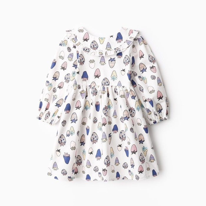 Платье детское с воротником KAFTAN Платье детское с воротником KAFTAN "Ягоды" р.28 (86-92 см)