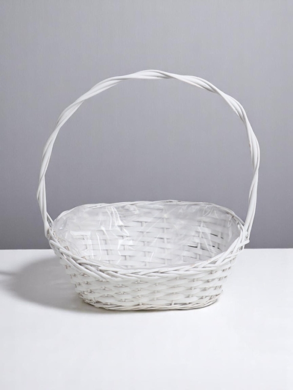 Набор корзин овальные 3шт,  46х31.5 см,Н 12/21 см, Н с ручкой 50 см, дно 30х18 см.39х26х10Hх17Hх46H