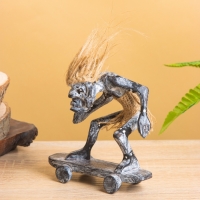 Сувенир &laquo;Абориген скейтбордист&raquo;, 7&times;12&times;12 см, дерево