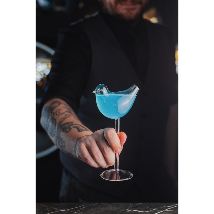 Бокал для коктейля стеклянный Magistro &laquo;Синичка&raquo;, 100 мл, 7&times;20 см