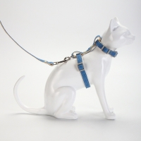 Комплект амуниции "Жаккард", поводок 120 х 1,5 см, синий