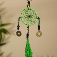 Брелок "Ловец снов" 4х15 см. светло-зелёный
