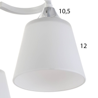 Люстра "Либерти" 6х60Вт Е27 Белый 64х64х27см Люстра "Либерти" 6х60Вт Е27 Белый 64х64х27см