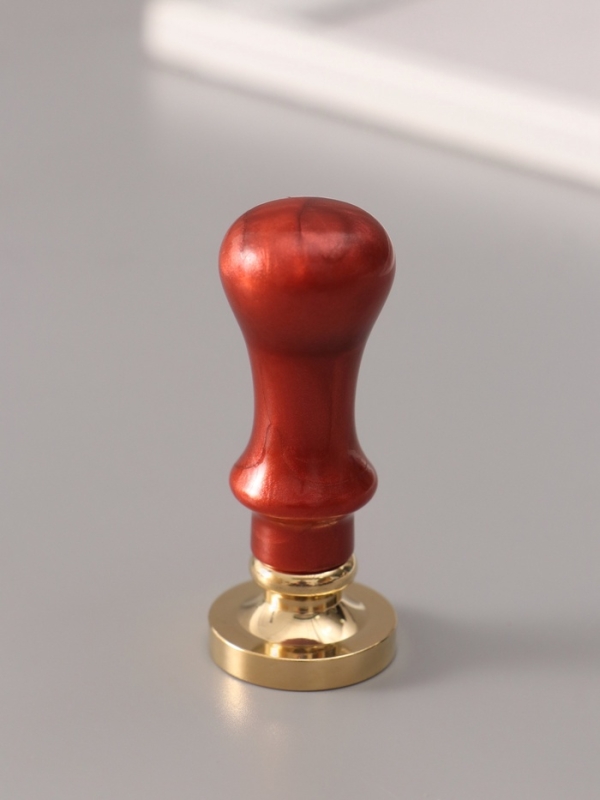 Печать для сургуча с пластиковой ручкой Печать для сургуча с пластиковой ручкой "Классика цифра 6" 2,5х2,5х6,3 см