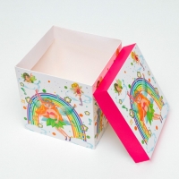 Коробка подарочная самосборная &laquo;Детская&raquo; Фея 15&times;15&times;15 см