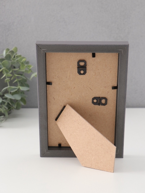 Фоторамка пластик "МИРАМ" 10х15 см, т.серый