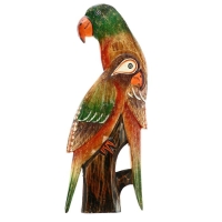 Панно "Попугайчики" дерево 20х2х50 см