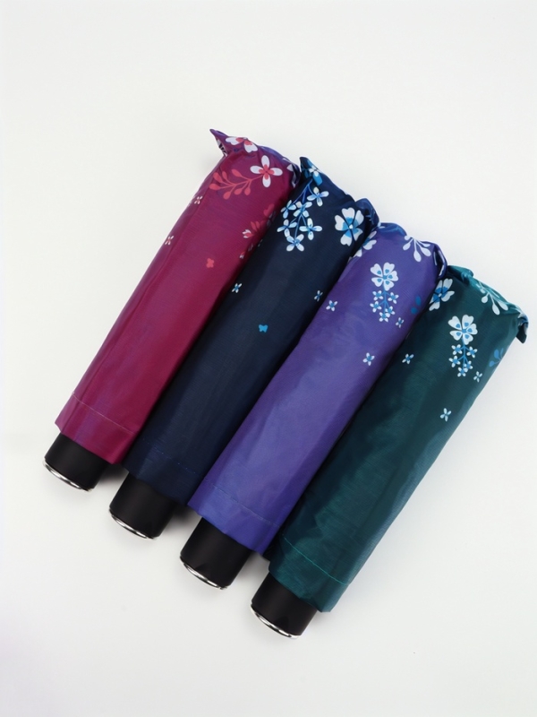 Зонт механический &laquo;Хамелеон&raquo;, эпонж, 4 сложения, 10 спиц, R = 49/56 см, D = 112 см, цвет МИКС