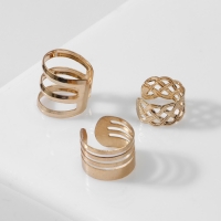 Серьги «Каффы» набор 3 шт., узор, цвет золото Серьги «Каффы» набор 3 шт., узор, цвет золото