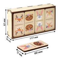 Настольная игра &laquo;Домино. Животные&raquo;