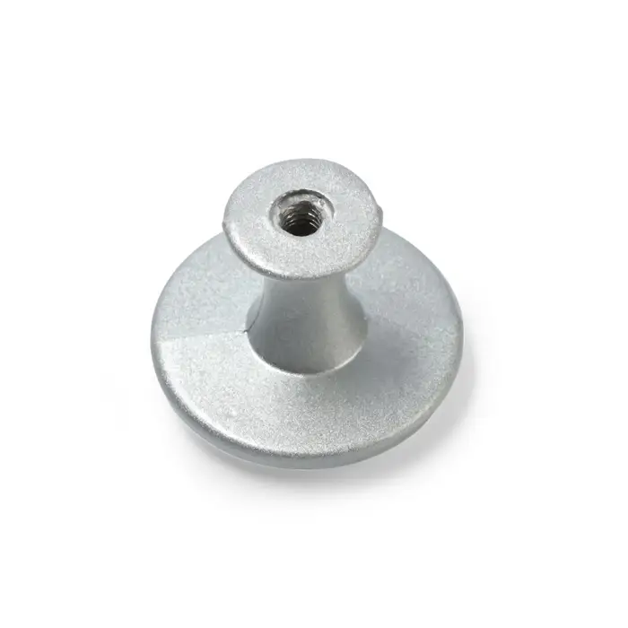 Ручка-кнопка ТУНДРА РК118SN, d=30 мм, матовый никель