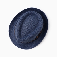 Шляпа мужская MINAKU "Пляж", размер 58, цвет синий