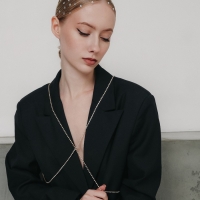 Портупея &laquo;Минимал&raquo; 2 нити, цвет белый в золоте