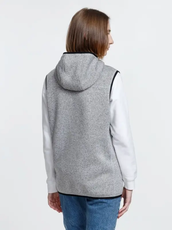 Жилет с капюшоном унисекс Gotland, серый, размер S