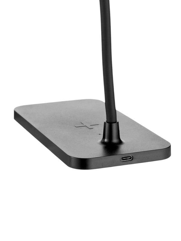 Настольная лампа с беспроводной зарядкой, GMV-0265, 15 Вт, черная