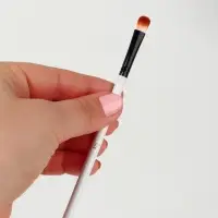 Кисть для макияжа, 13 (&plusmn; 1) см, белая, чёрная