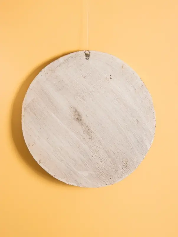 Панно " Мандала" дерево, 30х30х2 см, цв. белый