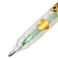 Набор гелевых ручек 8цв GLITTER. LOVE ME. Милый котик, 1.0мм, с блестками