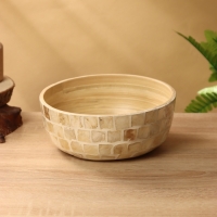 Салатник 19,5х19,5х8 см, бамбук