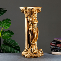 Колонна "С девушкой" бронза 67см Колонна "С девушкой" бронза 67см