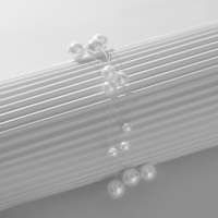 Браслет жемчуг &laquo;На леске&raquo;, 3 нити, бусины №4, 6, 8, цвет белый в серебре, 16 см