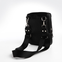 Сумка мужская через плечо TEXTURA, искусственная кожа, цвет чёрный