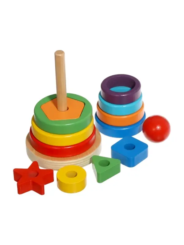 Пирамидка-сортер  детская развивающая