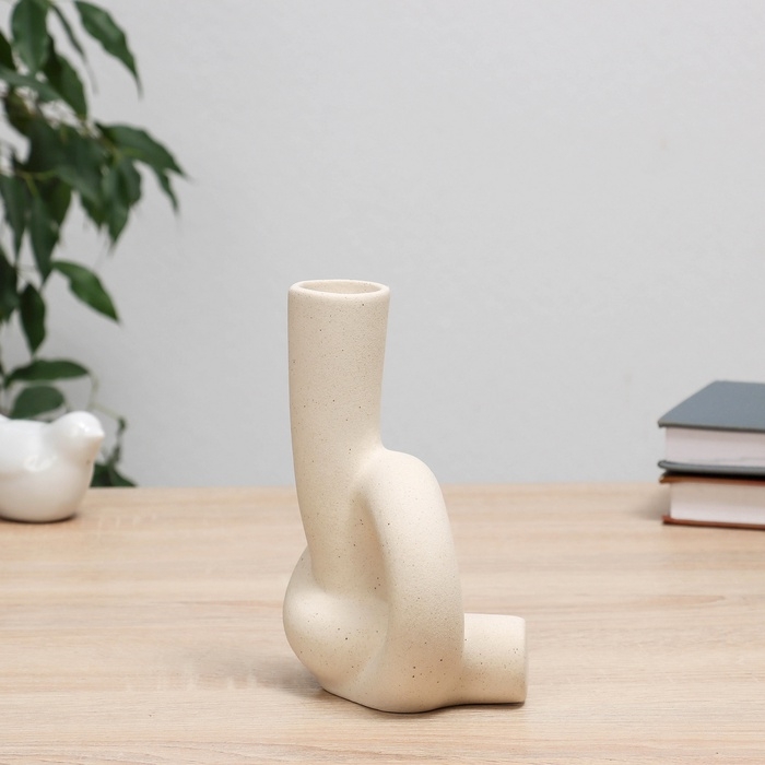 Ваза керамика настольная Ваза керамика настольная "Узел" 11х5х18 см