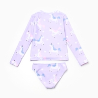 Купальник детский KAFTAN "Единороги", рост 122-128 см, лиловый Купальник детский KAFTAN "Единороги", рост 122-128 см, лиловый