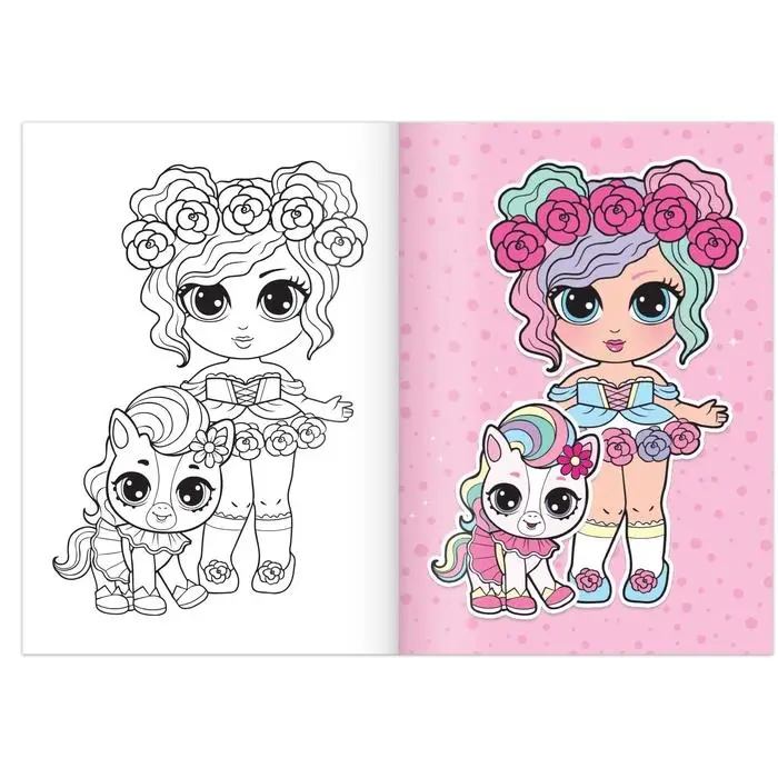 Раскраска &laquo;WOW Girls. Модные девчонки&raquo;, формат А5, 12 стр.